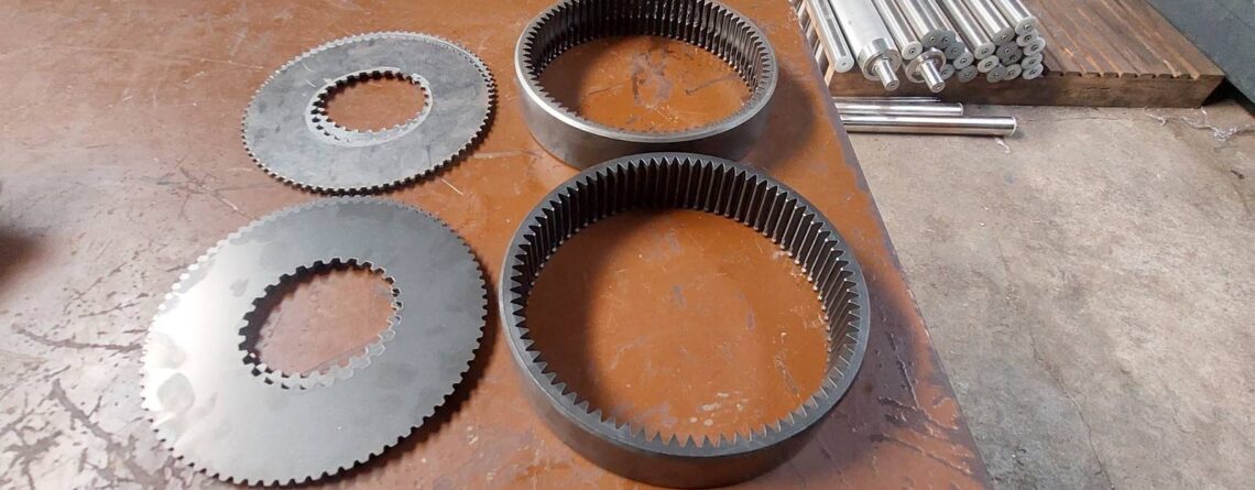 Aros dentados y componentes circulares mecanizados para transmisión