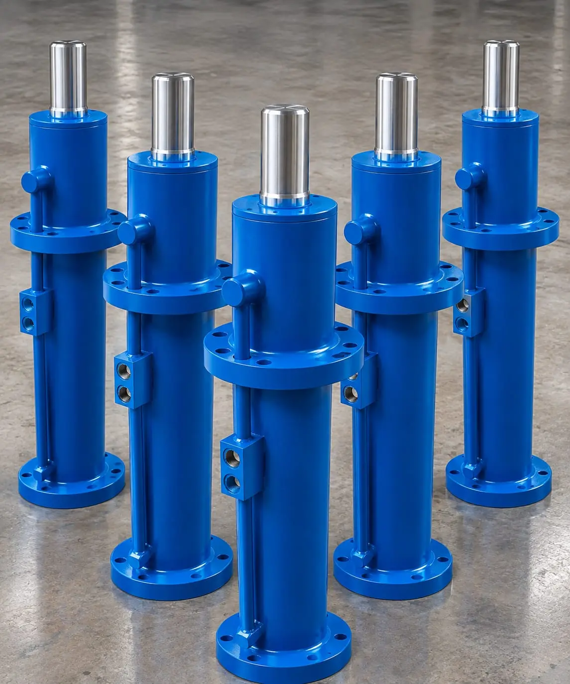Cilindros hidráulicos fabricados para maquinaria industrial